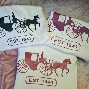 NEW COACH LOGO UNBRANDED LARGE TSHIRTS YOU PICK